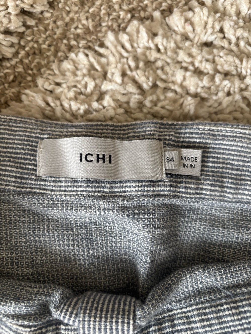 Button-Front Gray Mini Skirt - Picture 2 of 5